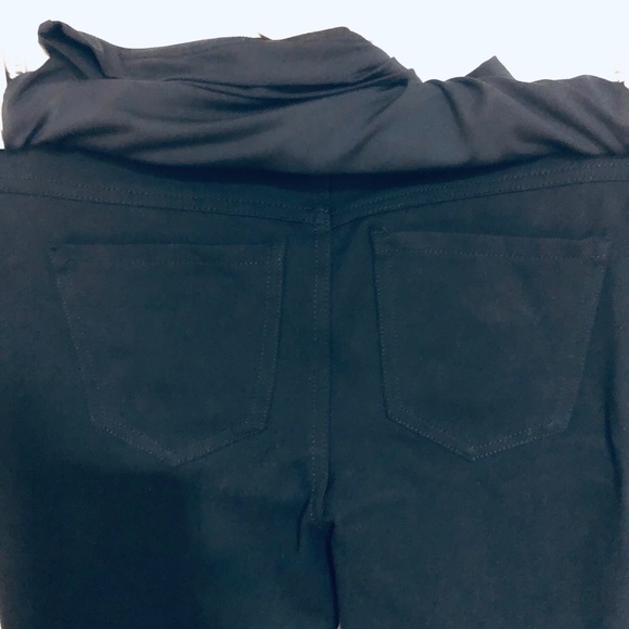 NWOT - STORK & BABE - BLACK SKINNY MATERNITY PANTS - Picture 6 of 8